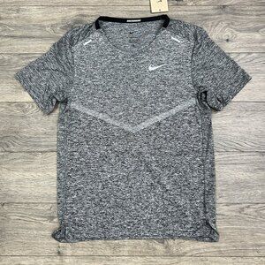 Nike Running T Shirt Size Small Mens Grey Dri Fit Rise 365 Short Sleeve Training